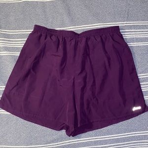 ASICS running shorts XL purple